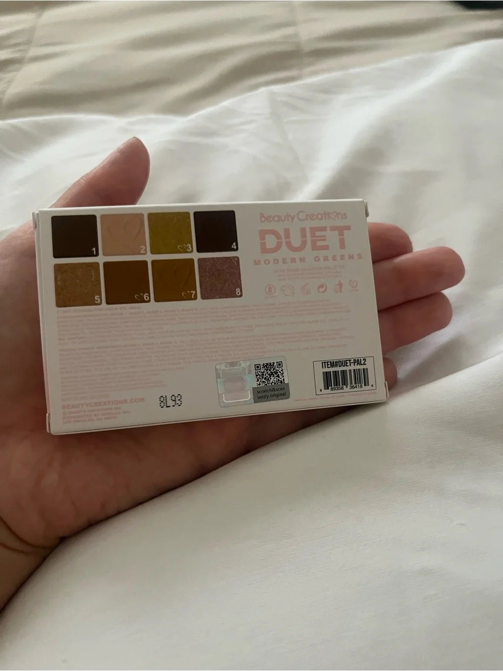 Beauty Creations Duet Mini Shadow Palette - Pink, Green, Gold, Brown